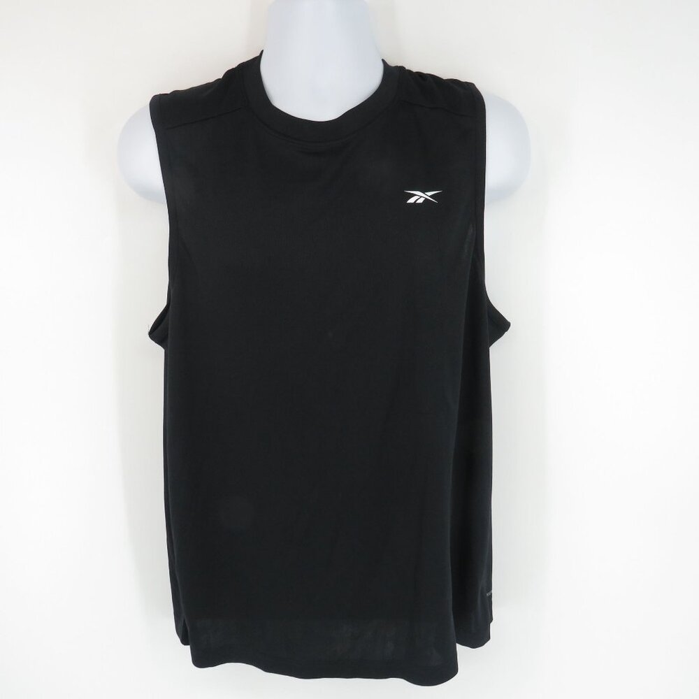 Reebok Men's Speedwick Sleeveless Tech L Tee Black Regular Fit NWT